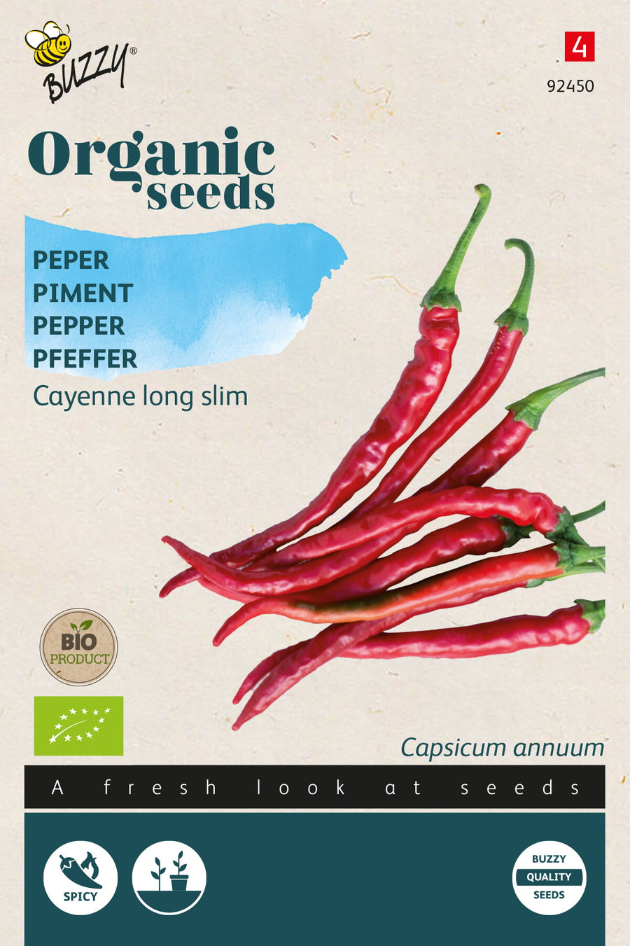 Organic Peper Cayenne long slim