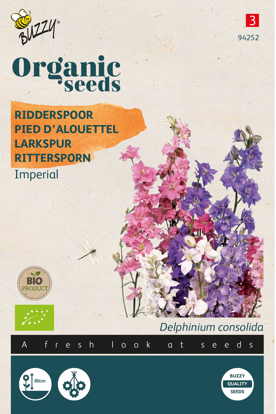 Organic Delphinium, Ridderspoor Imperial